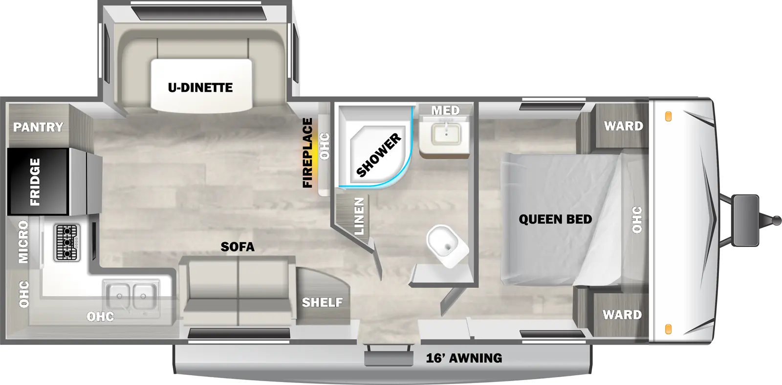 Evo West 2460RKX Floorplan